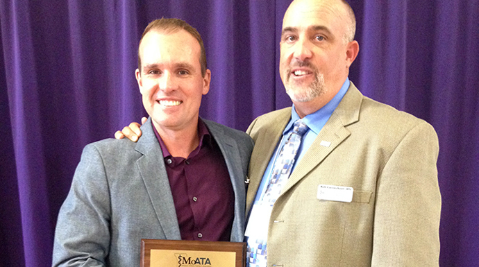 Westminster's Thompson Receives MoATA Outstanding Service Award