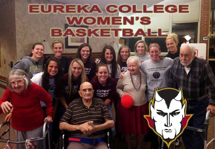 Eureka Women's Basketball Pays Visit to Maple Lawn Homes