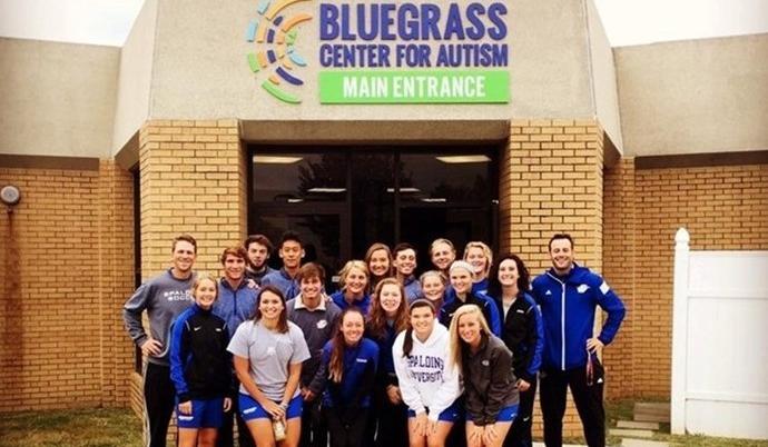 Spalding Soccer Visits Bluegrass Center for Autism