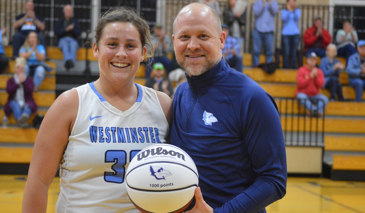 Adams Reaches 1,000 Points For Westminster