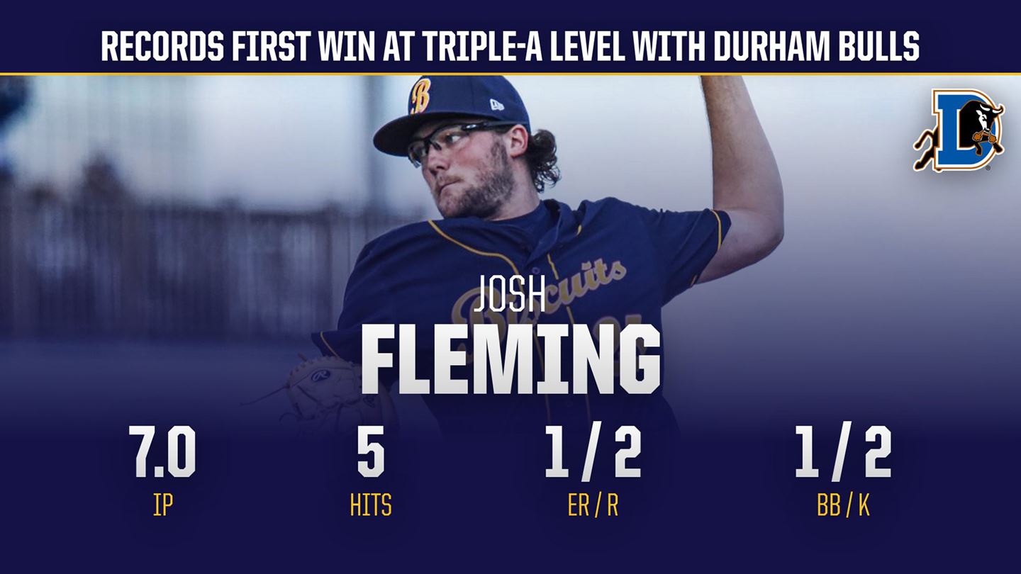 Fleming Earns First Win at AAA Level