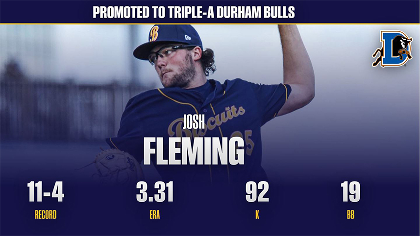 Fleming Promoted to Triple A