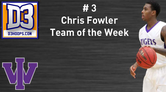 Iowa Wesleyan's Folwer Named To D3Hoops Team of the Week