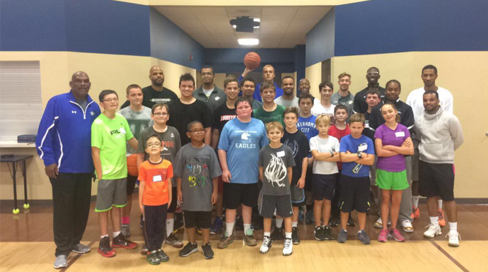 Spalding Men's Basketball Hosts Series Of Youth Clinics