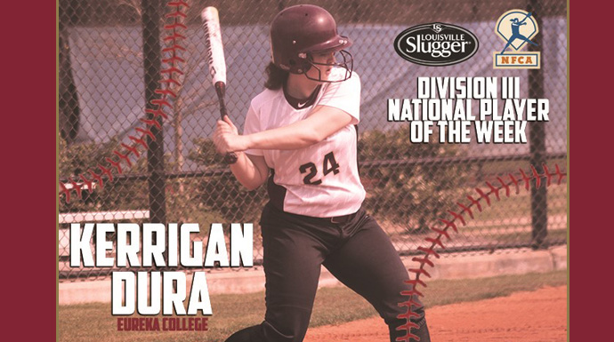 Dura Earns Louisville Slugger/NFCA Division III National Player of the Week Honors